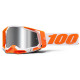 RACECRAFT 2, 100% brýle ORANGE, stříbrné plexi