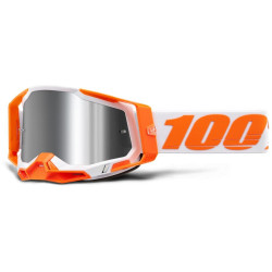 RACECRAFT 2, 100% brýle ORANGE, stříbrné plexi