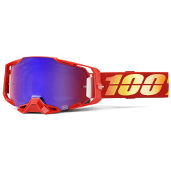 ARMEGA 100% brýle NUKETOWN, červené plexi