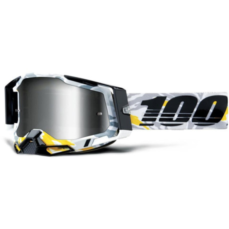 RACECRAFT 100% brýle Korb, stříbrné plexi