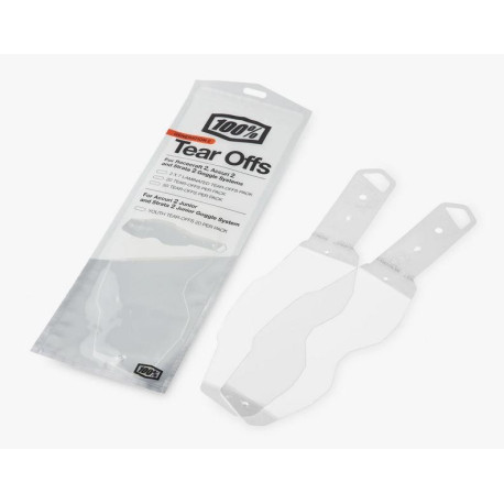 Strhávací slídy plexi STANDART pro brýle RACECRAFT 2/ACCURI 2/STRATA 2, 100% (20 vrstev v balení, čiré)