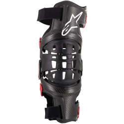Kolenní ortézy BIONIC-10 CARBON, ALPINESTARS (černá/červená, pravé koleno) 2023