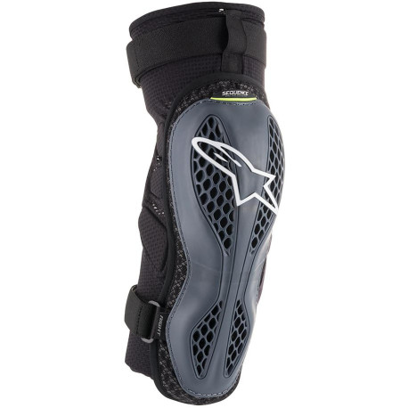 Chrániče kolen SEQUENCE, ALPINESTARS (antracitová/žlutá fluo, pár) 2023