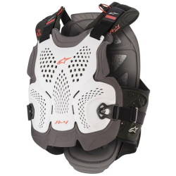 Chránič hrudi A-4 MAX, ALPINESTARS (bílá/antracit/červená) 2025
