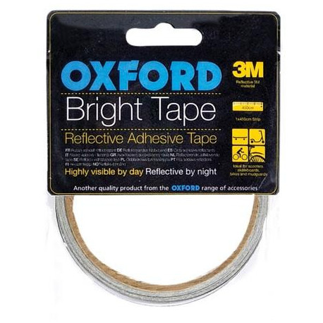 Reflexní samolepící páska Bright Tape, OXFORD (šedá reflexní, délka 4,5 m, šířka 10 mm)