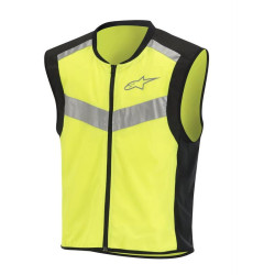 Reflexní vesta FLARE NEON, ALPINESTARS (černá/žlutá fluo) 2023