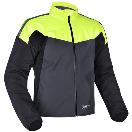Bunda RAIN SEAL PRO, OXFORD ADVANCED (šedá/černá/žlutá fluo)