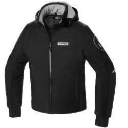 Bunda HOODIE ARMOR H2OUT, SPIDI (černá)