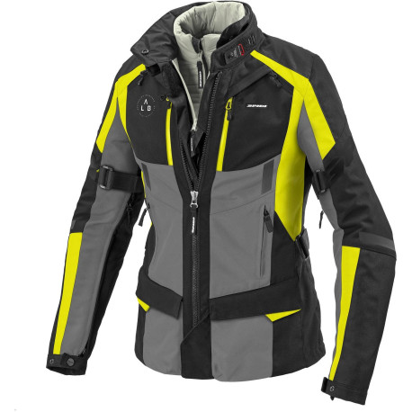 Bunda 4SEASON EVO dámská, SPIDI (černá/šedá/fluo žlutá)
