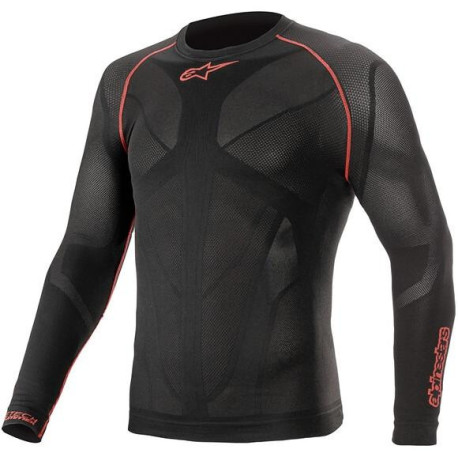 Termoprádlo s dlouhým rukávem RIDE TECH SUMMER, ALPINESTARS (černá/červená) 2023