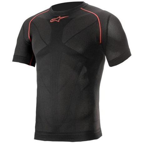 Termoprádlo s krátkým rukávem RIDE TECH SUMMER, ALPINESTARS (černá/červená) 2023