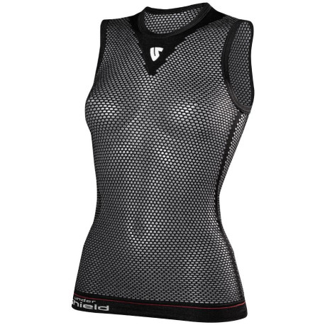 Termotriko bez rukávů HERO NO SLEEVE MESH WOMEN 2022, UNDERSHIELD, dámské (černá)