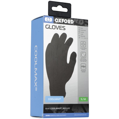 Vložky do rukavic Coolmax®, OXFORD (černé)