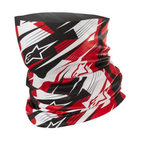 Nákrčník BLURRED NECK TUBE, ALPINESTARS (černá/bílá/červená)
