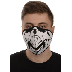 Maska neoprenová Skull, EMERZE (černá/bílá)