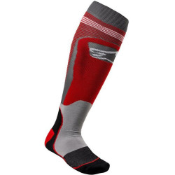 Ponožky MX PLUS-1, ALPINESTARS (červená/šedá) 2023