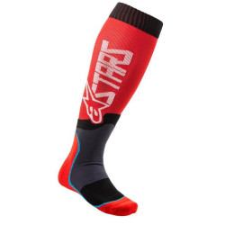Ponožky MX PLUS-2, ALPINESTARS (červená/bílá) 2023