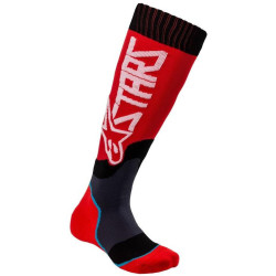 Ponožky MX PLUS-2, ALPINESTARS, dětské (červená/bílá) 2023