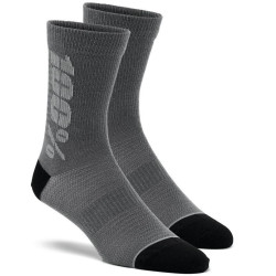 Ponožky RYTHYM Merino Wool, 100% - USA (černá/šedá)