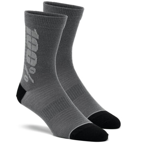 Ponožky RYTHYM Merino Wool, 100% - USA (černá/šedá)
