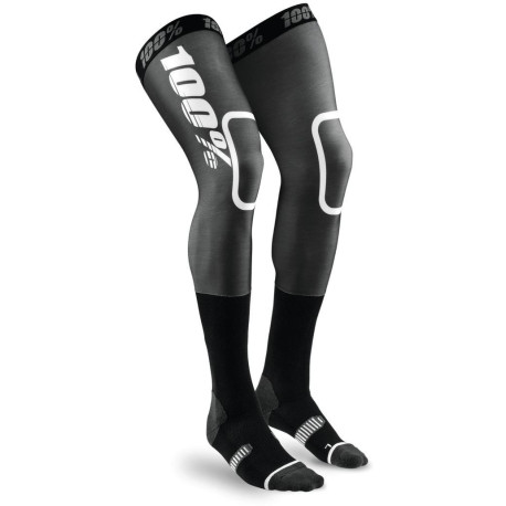 Nadkolenky REV MX, 100% - USA (černá/bílá)