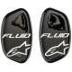 Samolepky krytů čepů kloubu chrániče kolen FLUID TECH CARBON a FLUID PRO, ALPINESTARS (pár)