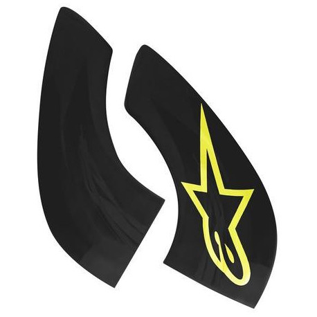 Plastové kryty pro krční chrániče BNS TECH 2, ALPINESTARS (žlutá fluo/černá)