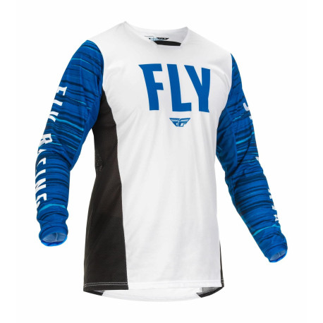 Dres KINETIC WAWE, FLY RACING - USA 2022 (bílá/modrá)
