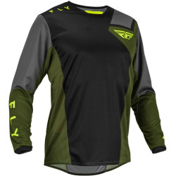 Dres KINETIC JET, FLY RACING - USA 2023 (černá/zelená/hi-vis)