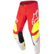 Kalhoty TECHSTAR FACTORY, ALPINESTARS (červená fluo/bílá/žlutá) 2022