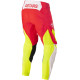 Kalhoty TECHSTAR FACTORY, ALPINESTARS (červená fluo/bílá/žlutá) 2022