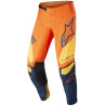 Kalhoty TECHSTAR FACTORY, ALPINESTARS (oranžová/tmavá modrá/žlutá) 2022