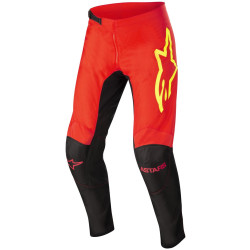 Kalhoty FLUID TRIPPLE, ALPINESTARS (černá/červená fluo/žlutá fluo)