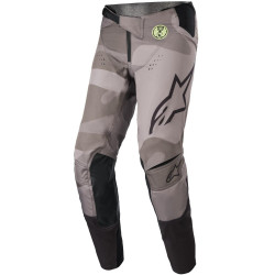 Kalhoty TECHSTAR limitovaná edice AMS, ALPINESTARS (šedá/černá/žlutá fluo)