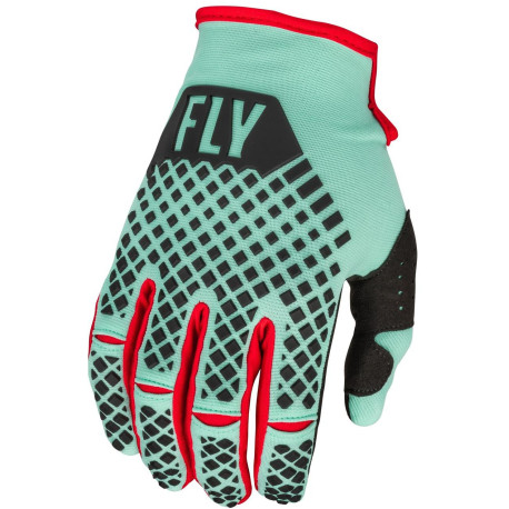 Rukavice KINETIC SE, FLY RACING - USA 2023 (mint/černá/červená)