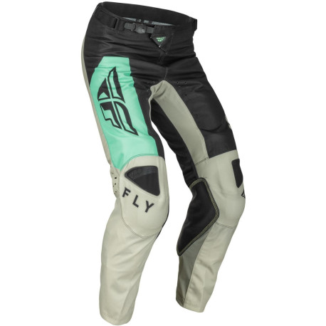 Kalhoty KINETIC JET, FLY RACING - USA 2023 (černá/mint/šedá)