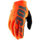 Rukavice BRISKER, 100% (fluo oranžová/černá)