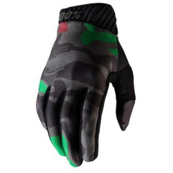 Rukavice RIDEFIT, 100% (army zelená/černá)