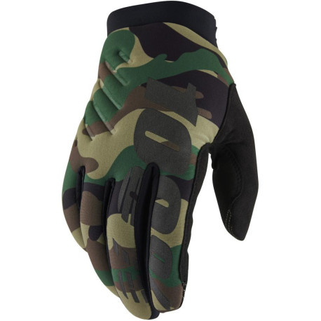 Rukavice BRISKER, 100% - USA (camo/černá)