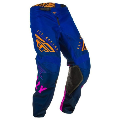 Kalhoty KINETIC K220, FLY RACING dětské (modrá/modrá/oranžová)