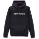 Mikina LINEAR HOODIE, ALPINESTARS (černá/bílá)