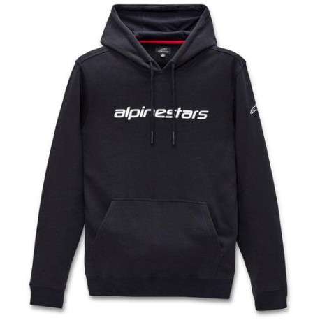 Mikina LINEAR HOODIE, ALPINESTARS (černá/bílá)