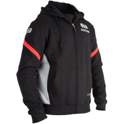 Mikina RACING, OXFORD (černá/šedá/červená)