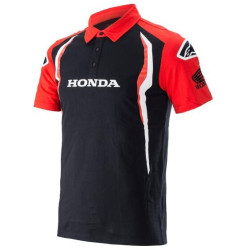 Triko s límečkem HONDA, ALPINESTARS (červená/černá) 2023