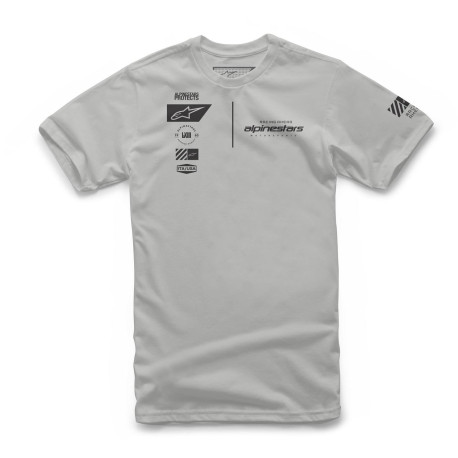 Triko POSITION TEE, ALPINESTARS (stříbrná)