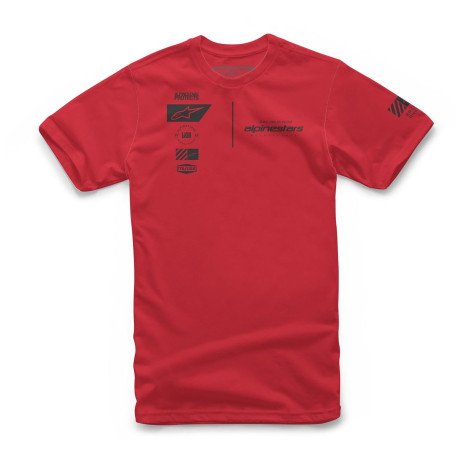 Triko POSITION TEE, ALPINESTARS (červená)
