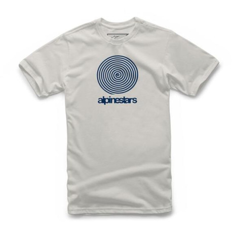Triko REAL SPIRAL TEE, ALPINESTARS (bílá/modrá)