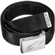 Pásek AGELESS WEB BELT, ALPINESTARS (černý/ chrom přezka, textil)