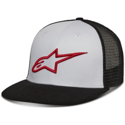Kšiltovka CORP TRUCKER, ALPINESTARS (bílá/černá/červená)