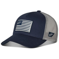 Kšiltovka FLAG SNAP HAT, ALPINESTARS (modrá/šedá)